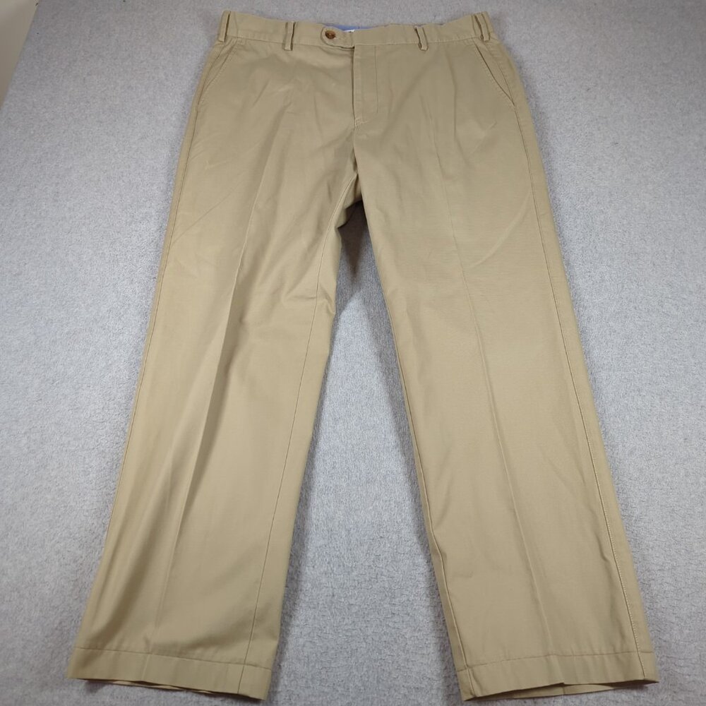 Peter Millar Pants Mens 35x28 Tan Lightweight Twill Trousers 100% Pima Cotton